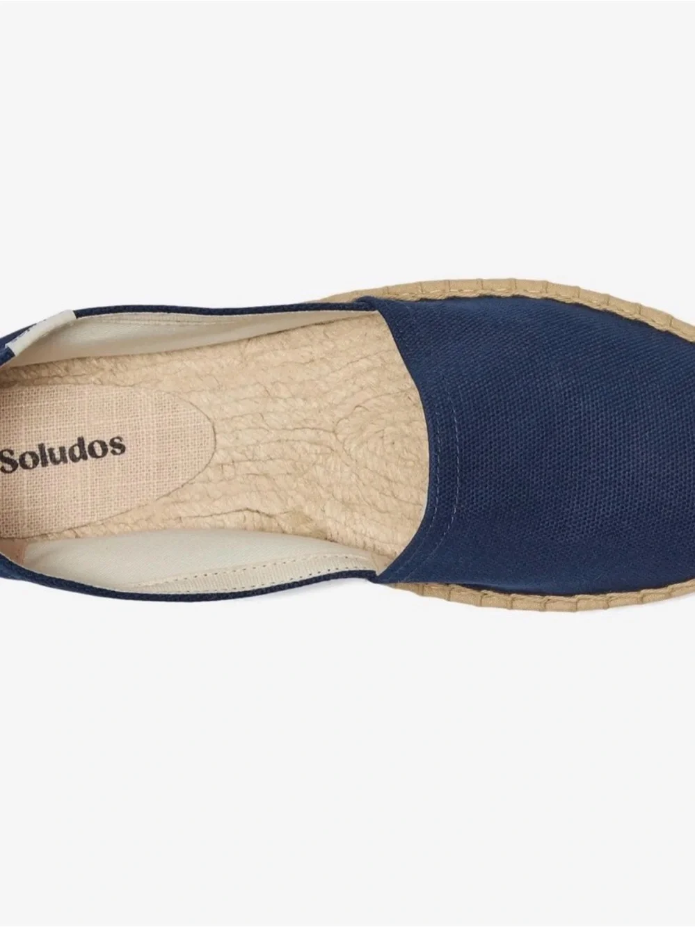 SOLUDOS BLUE ARMADA Canvas Espadrille Flats! BRAND NEW! Size 11-11.5M